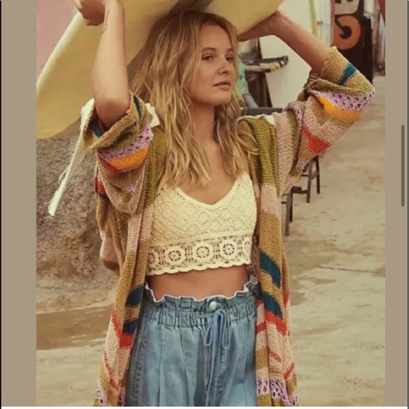 Free People Beach Party Cardigan 